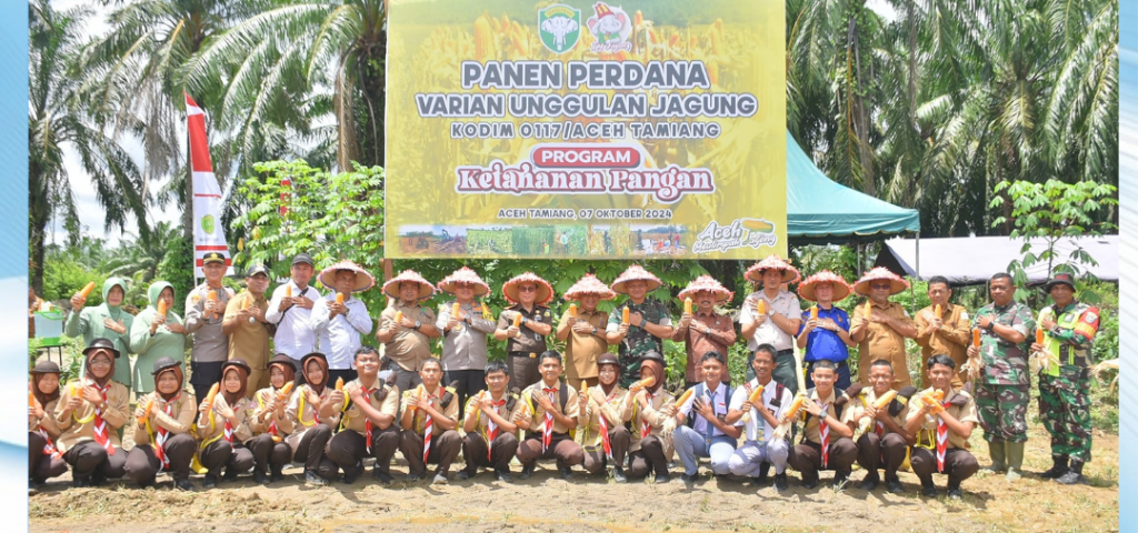 PANEN JAGUNG PROGRAM “I'M, JAGONG”, PJ. BUPATI ASRA APRESIASI KODIM 0117/ATAM